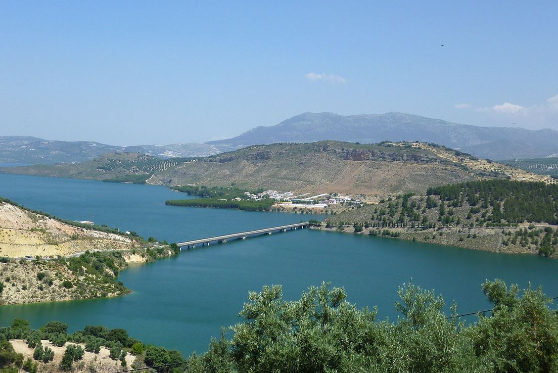 Vista del embalse de Iznájar
